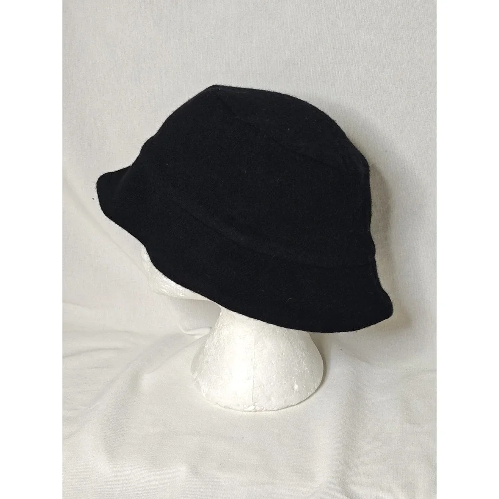 New Banana‎ Republic Lambs Wool Hat Black Bucket style Women's Casual Relaxed